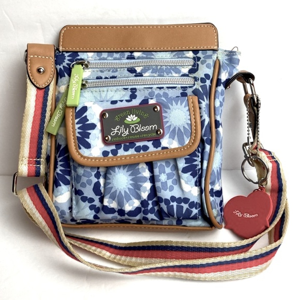 Lily Bloom "Jamie" Mini Crossbody Handbag Purse using Karma Bloom Fabric